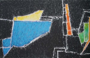 No. 1, December 1984, Oil on canvas, 40" x 60"
