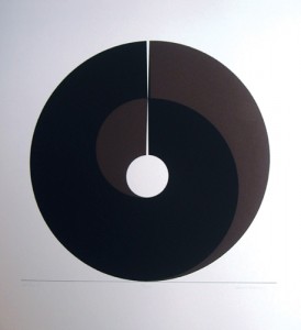 Clement Meadmore, Split Ring 2D, 1972, silkscreen, 33 x 29 in