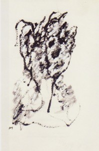 Henri Michaux, Untitled, 1973, acrylic on paper, 22 x 14 3/4 in