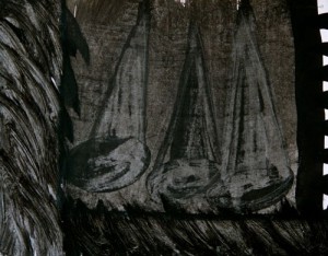      Attachment Details     Mario Bencomo, Torquemada series, Inquisition - Hoods, 2001, acrylic on paper, 11x14 in