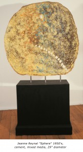 Jeanne Reynal, Sphere1950's, Cement, Mixed Media, 29" diameter 