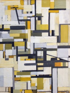 Michael Loew, Delineations in Space, 1955, Oil on Canvas, 38 1/2"x29 1/2"