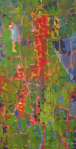 Seymour Boardman, Totem, o/c, 1959, 72 x 38 in