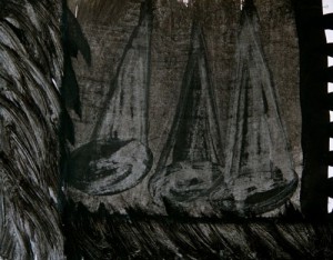      Attachment Details     Mario Bencomo, Torquemada series, Inquisition - Hoods, 2001, acrylic on paper, 11x14 in