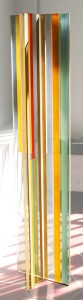 Ilya Bolotowsky, Plexi Multiple, 1975, Plexiglass, 30" x 7" x 7"
