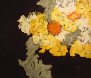 Buffie Johnson, Cyclical Time, 1962, Oil on Canvas, 21" x 24" 