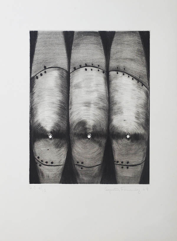 Augustin Fernandez, Untitled, (From the series Lacouriere Frelaut H.C. 810 - Paris), 1964, Etching,19 3/4" x 14 5/8"