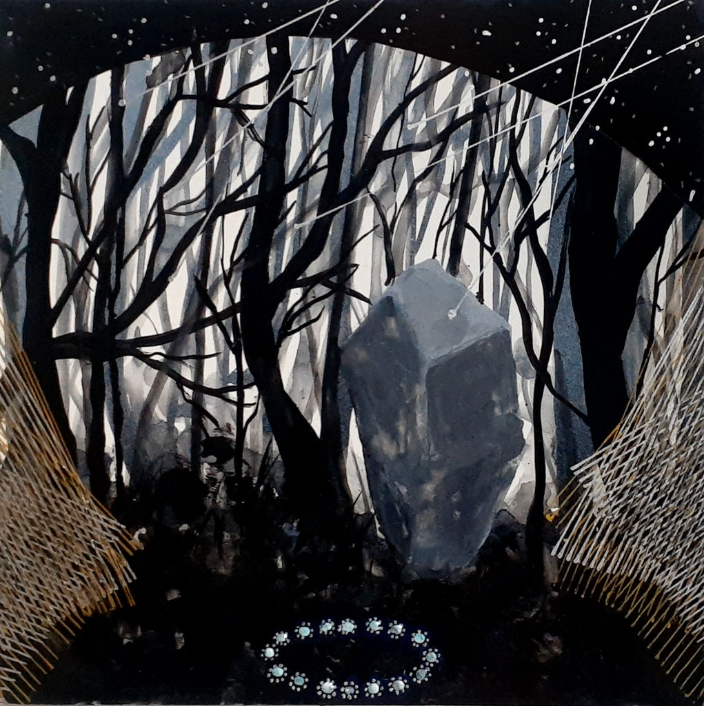 Michiko Itatani_Dealyed Response from Tesseract Study_6x6in copy
