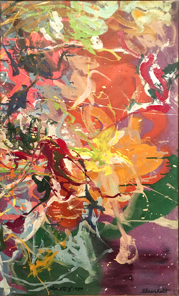 Amaranth Ehrenhalt, "Alouette 3," 1954, Oil on canvas, 34 1/2" x 22"